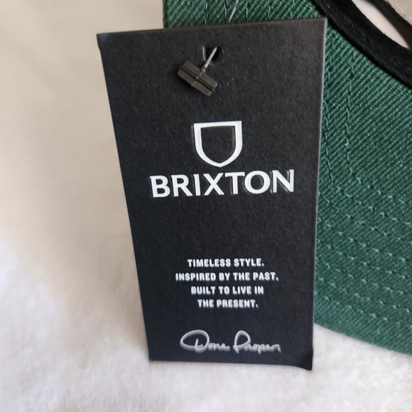 Brixton Oath III Snapback Hat Cap Heather Grey/Spruce Green One Size NWT - Picture 5 of 6